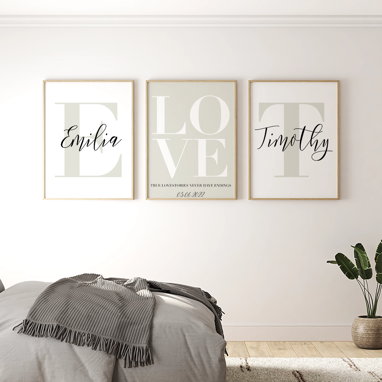 Initial Couple Poster Set