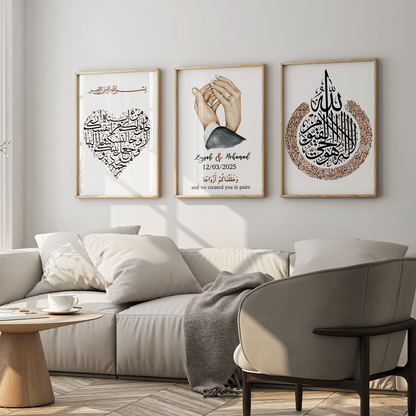 "And we created you in pairs" - Personaliertes Poster