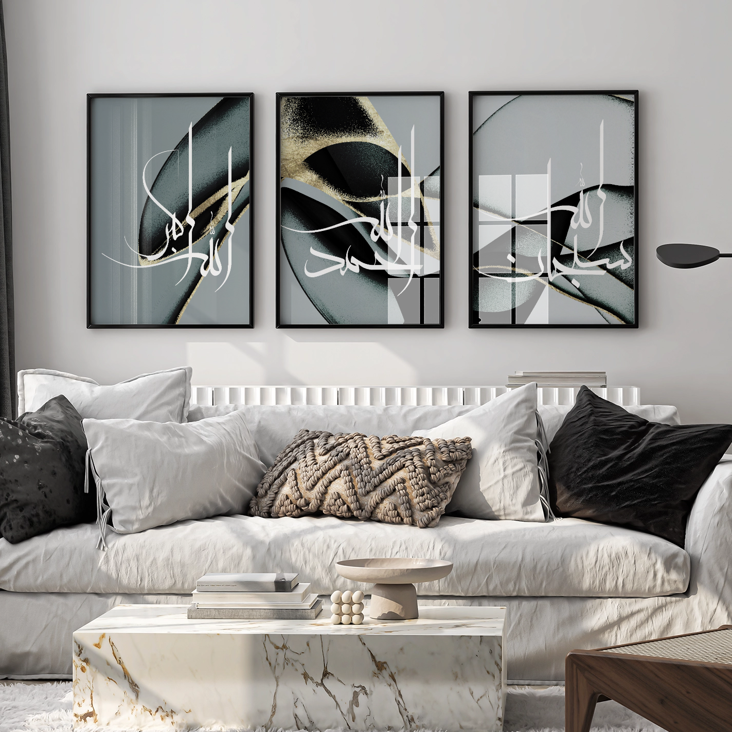 Blue Wave Abstract Wall Art