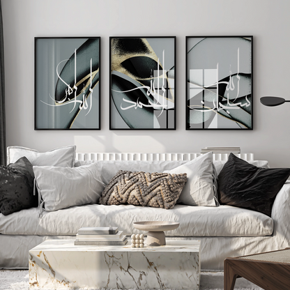 Blue Wave Abstract Wall Art