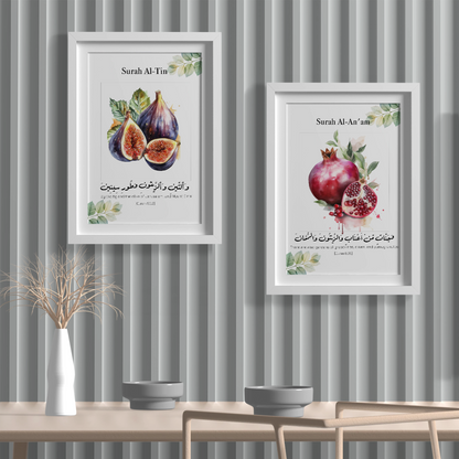 Surah Al-Naba, Al-Anam & Al-Tin Poster