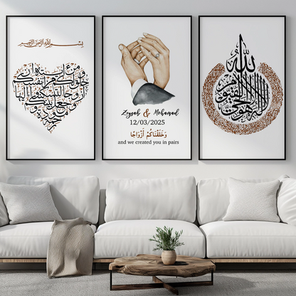 "And we created you in pairs" - Personaliertes Poster