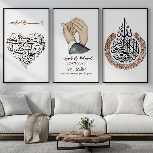 "And we created you in pairs" - Personaliertes Poster