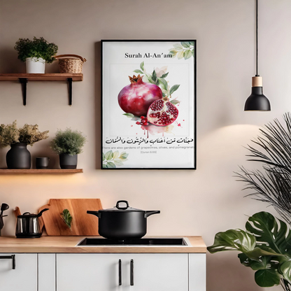 Surah Al-Naba, Al-Anam & Al-Tin Poster